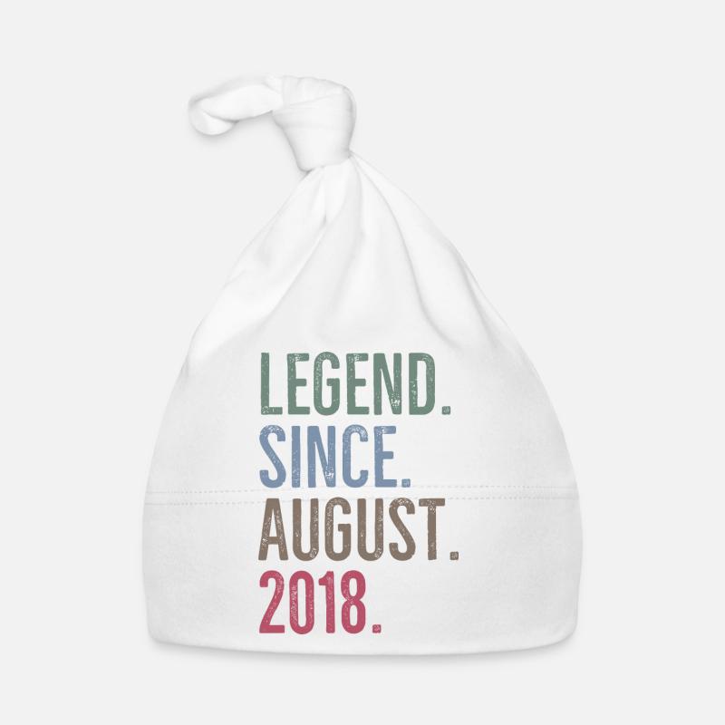 Legend Since August 2018 Organic Baby Cap