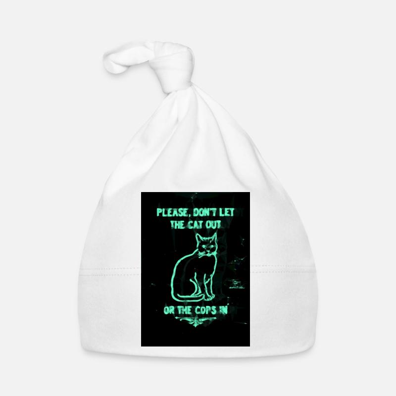 Cope cat - Baby Bio-Mütze - Weiß