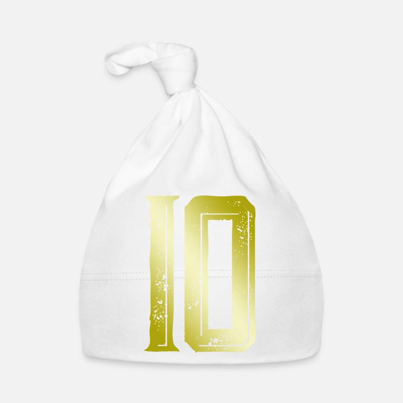 Symbole de 10 chiffres Bonnet bio Bébé