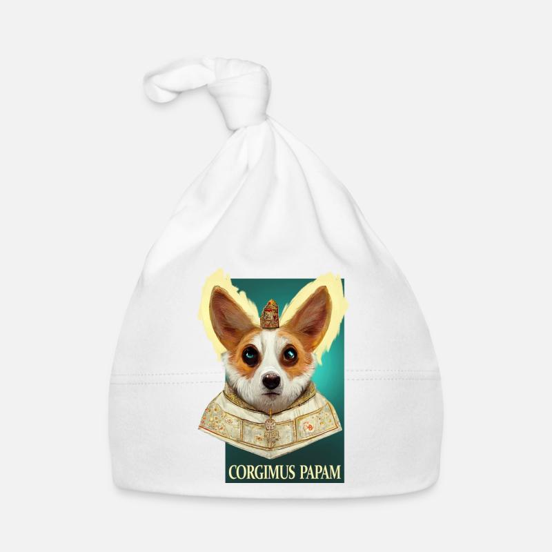 Corgi Papst Baby Bio-Mütze