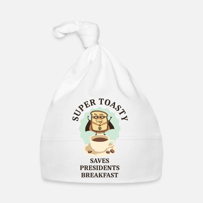 Super Heroes Toast Bread Organic Baby Cap