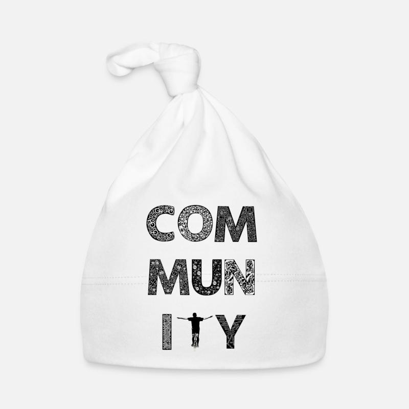 Community Unicycle first edition - Bonnet bio Bébé - blanc
