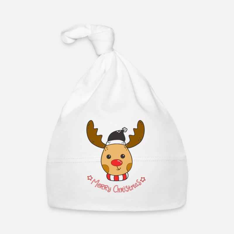 Conception de Noël mignon renne Rudolph Bonnet bio Bébé