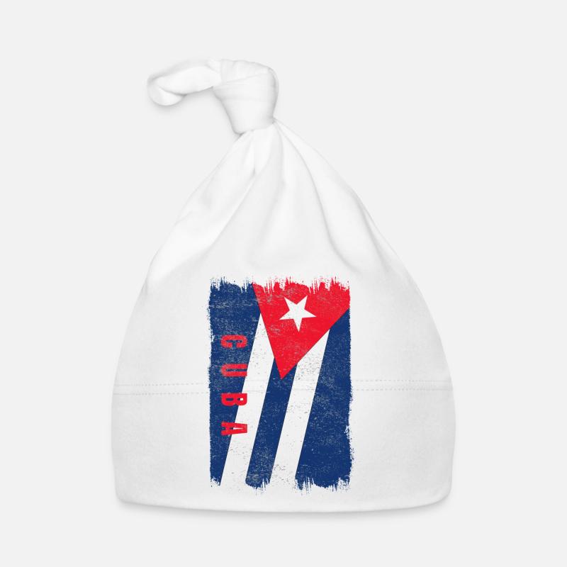 Drapeau de Cuba Bonnet bio Bébé