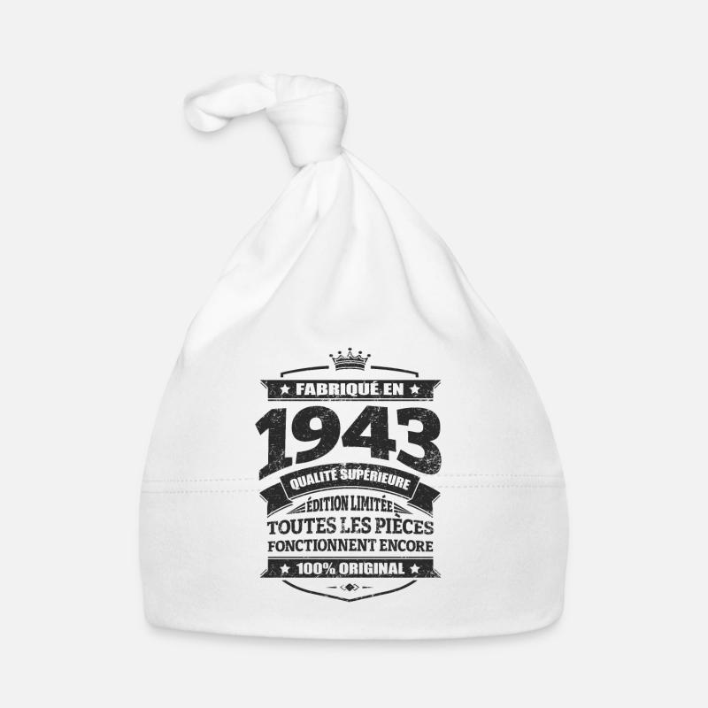 FABRIQUÉ EN 1943 Bonnet bio Bébé