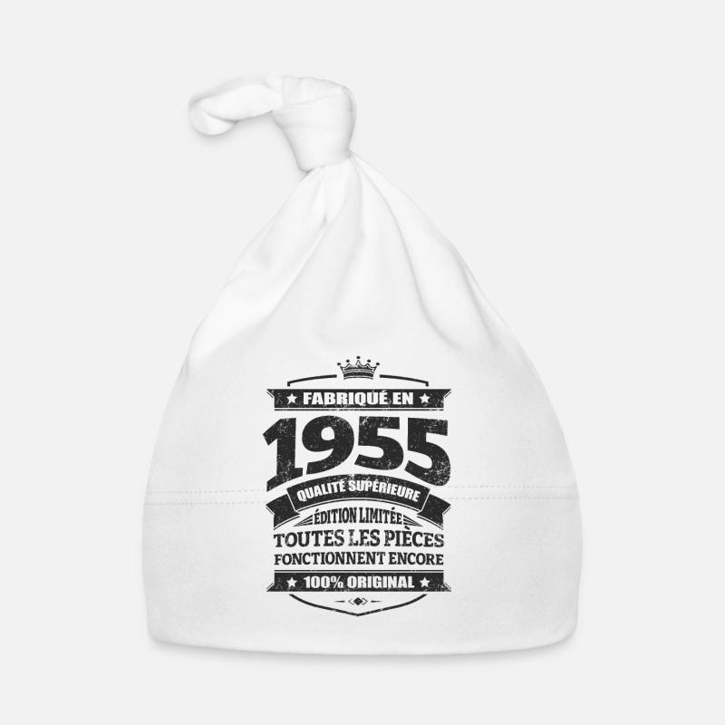 FABRIQUÉ EN 1955 Bonnet bio Bébé