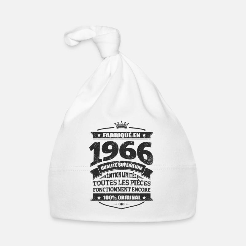 FABRIQUÉ EN 1966 - Bonnet bio Bébé - blanc