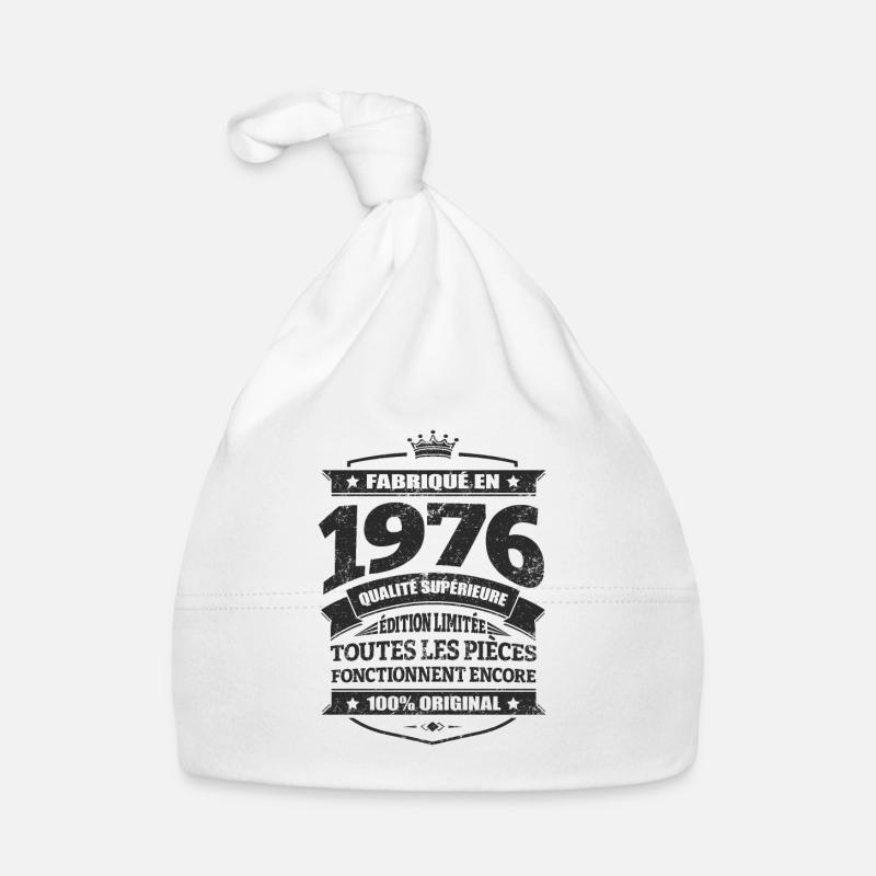FABRIQUÉ EN 1976 Bonnet bio Bébé