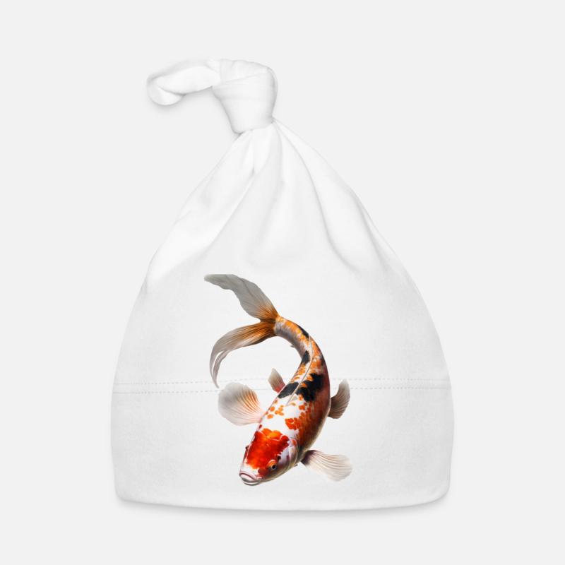 Japanese koi carp Organic Baby Cap