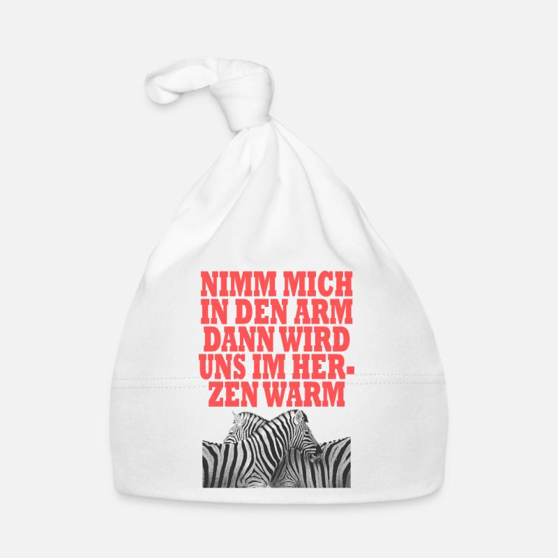 Zebra Baby Bio-Mütze