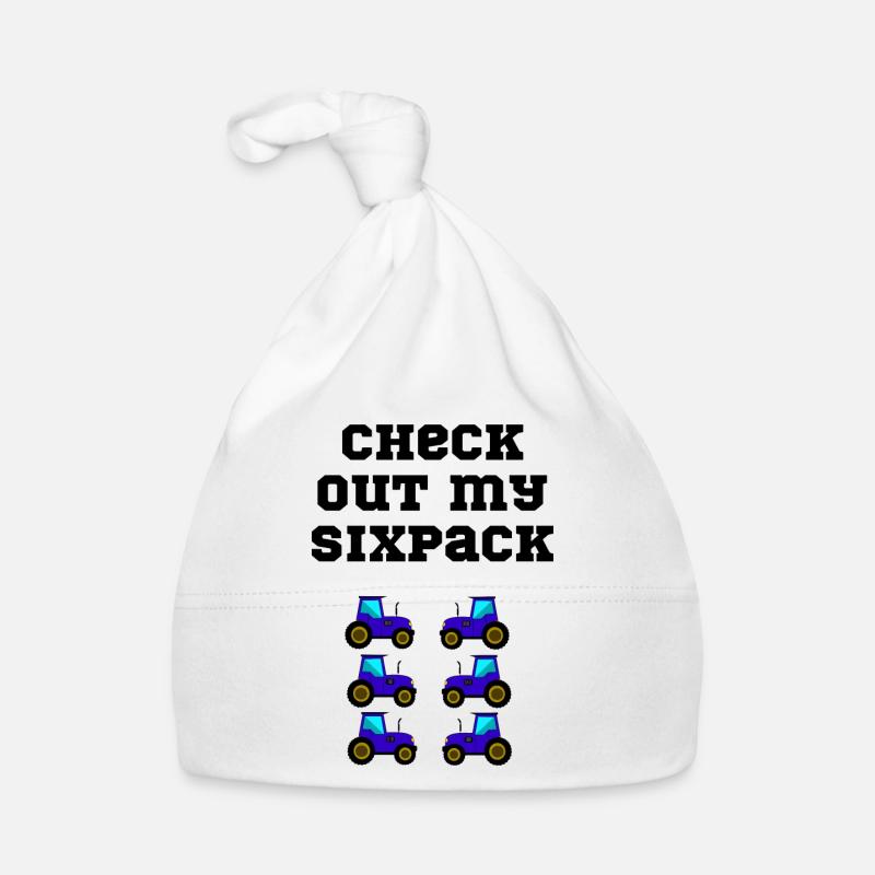 traktor trecker sixpack Baby Bio-Mütze