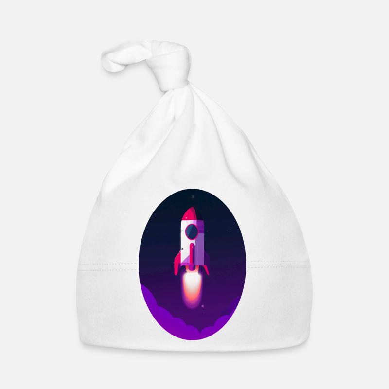 Space rocket Baby Bio-Mütze