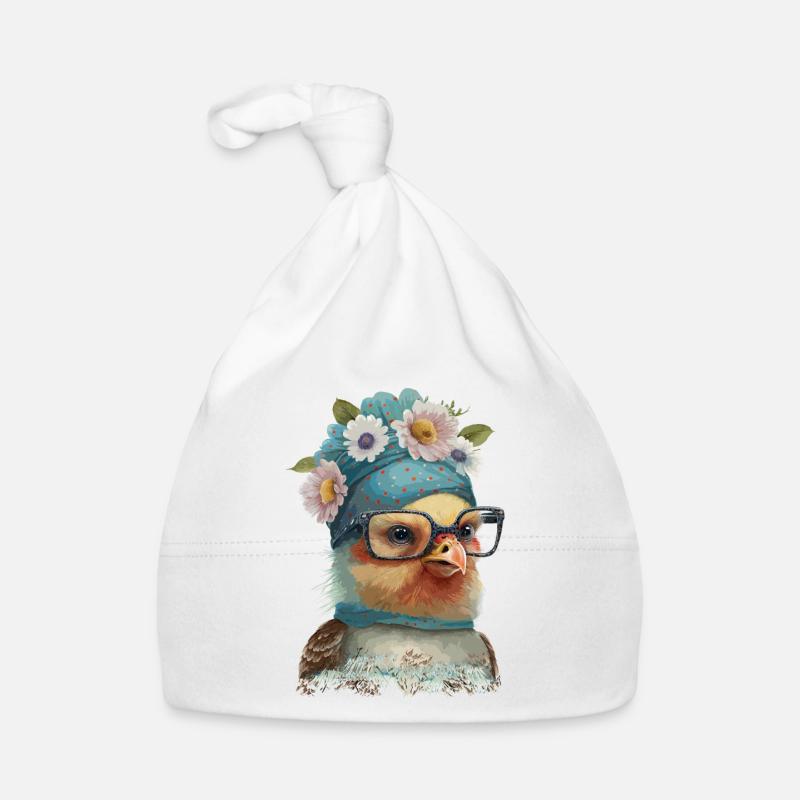Oiseau mignon Bonnet bio Bébé