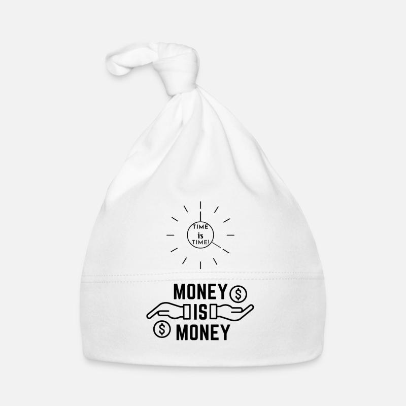 Le temps, c’est le temps - Bonnet bio Bébé - blanc