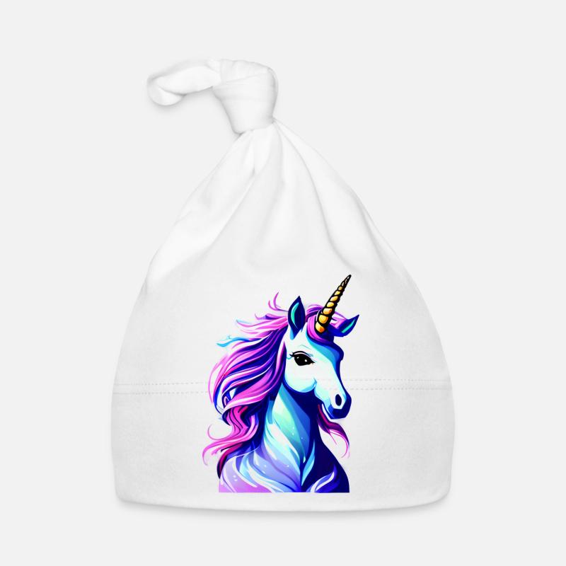 Einhorn Fabeltier Mädchen Einhörner Unicorn Baby Bio-Mütze
