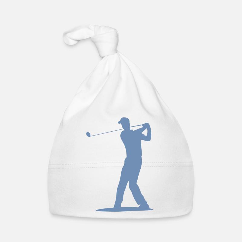 Golfer Tee Silhouette - Design pour hommes Bonnet bio Bébé