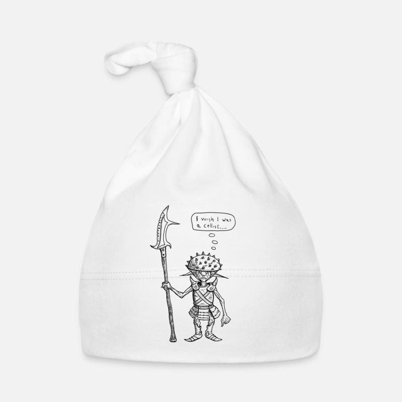 Garde gobelin déprimé - Bonnet bio Bébé - blanc