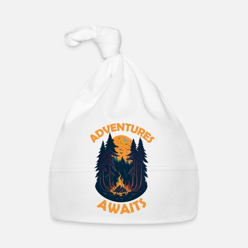 Aventures vous attend, Camping, Vacances, Nature Bonnet bio Bébé