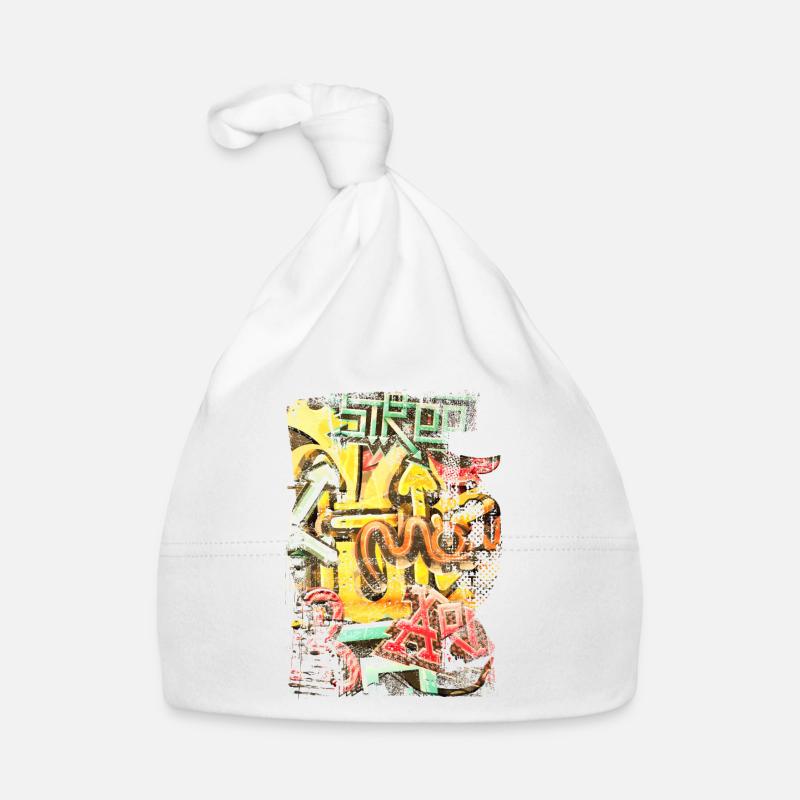 Graffiti style Splash hip hop colors painter color Organic Baby Cap