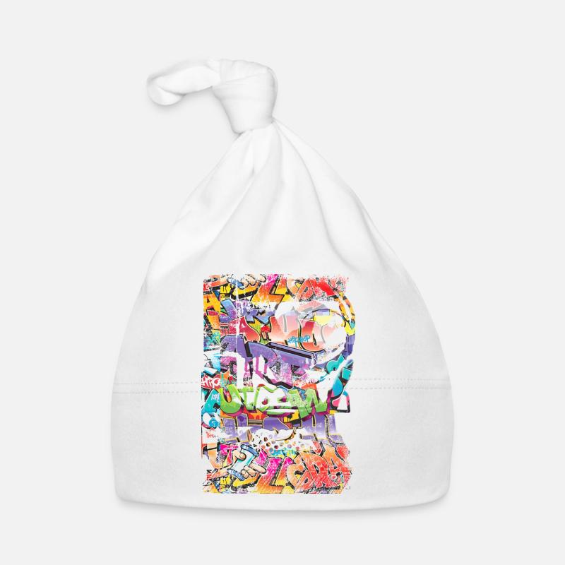 Graffiti-Stil Splash Hip Hop Farben Maler Farbe Baby Bio-Mütze