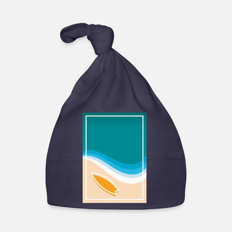 Plage Mer Surf Vacances Wave Surf Planche de surf Bonnet bio Bébé