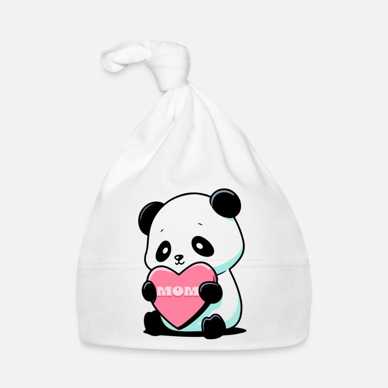 Panda liebt seine Mutter Baby Bio-Mütze
