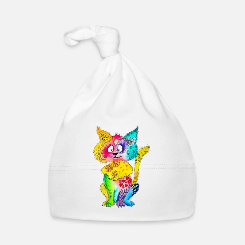 Miez Martha - Baby Bio-Mütze - Weiß