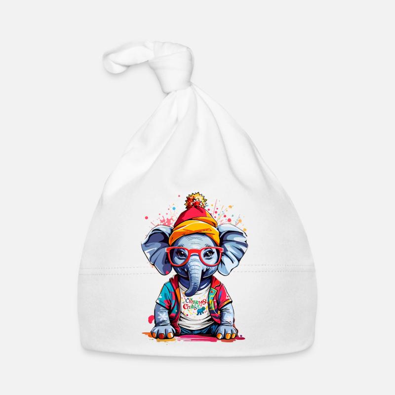 Éléphant cool Bonnet bio Bébé