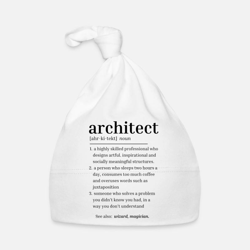 Architekt, Definition Baby Bio-Mütze
