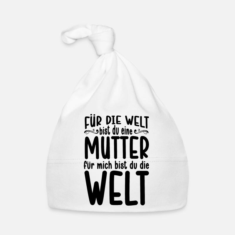 Mutter Spruch Geschenk Mama Muttertag Baby Bio-Mütze