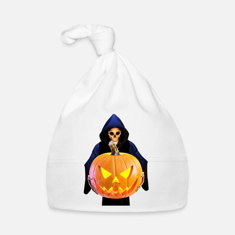 Sensenmann feiert Halloween Baby Bio-Mütze
