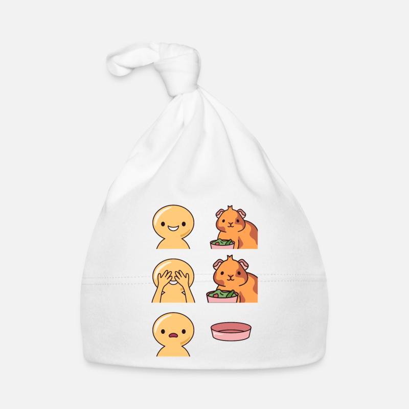 Les cochons d’Inde mangent vite Design pour les fans Bonnet bio Bébé