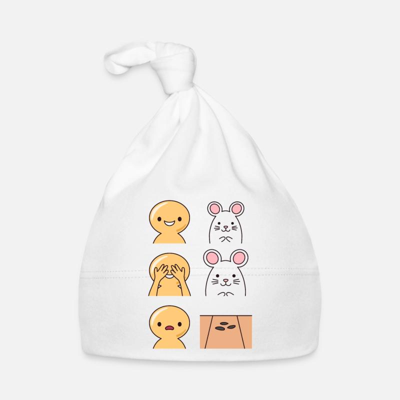 Rat Poop Design for Rat Keeper Organic Baby Cap