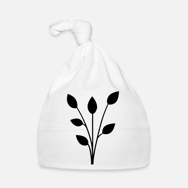 Fleur avec tige Bonnet bio Bébé