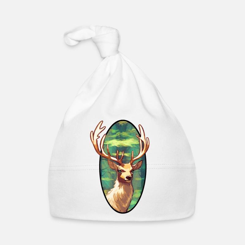 Junger Hirsch Baby Bio-Mütze