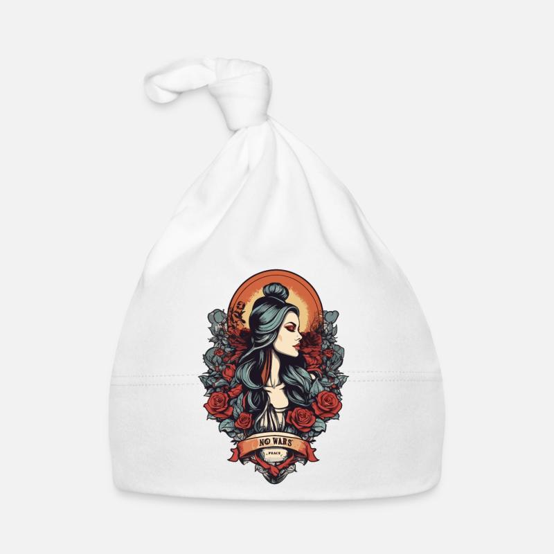 No Wars Makes Love Organic Baby Cap