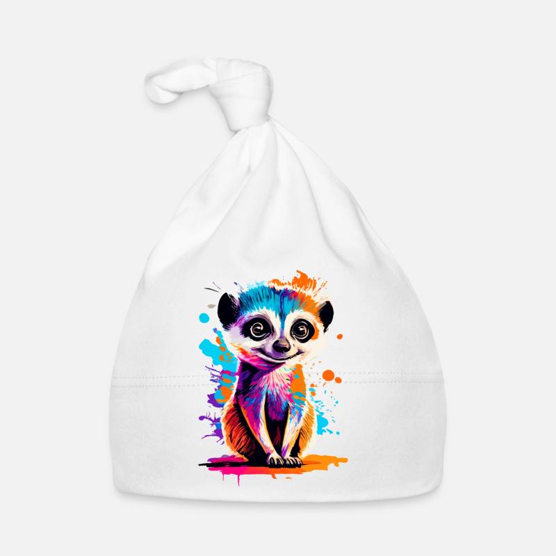 Suricate coloré - Suricate du désert Bonnet bio Bébé