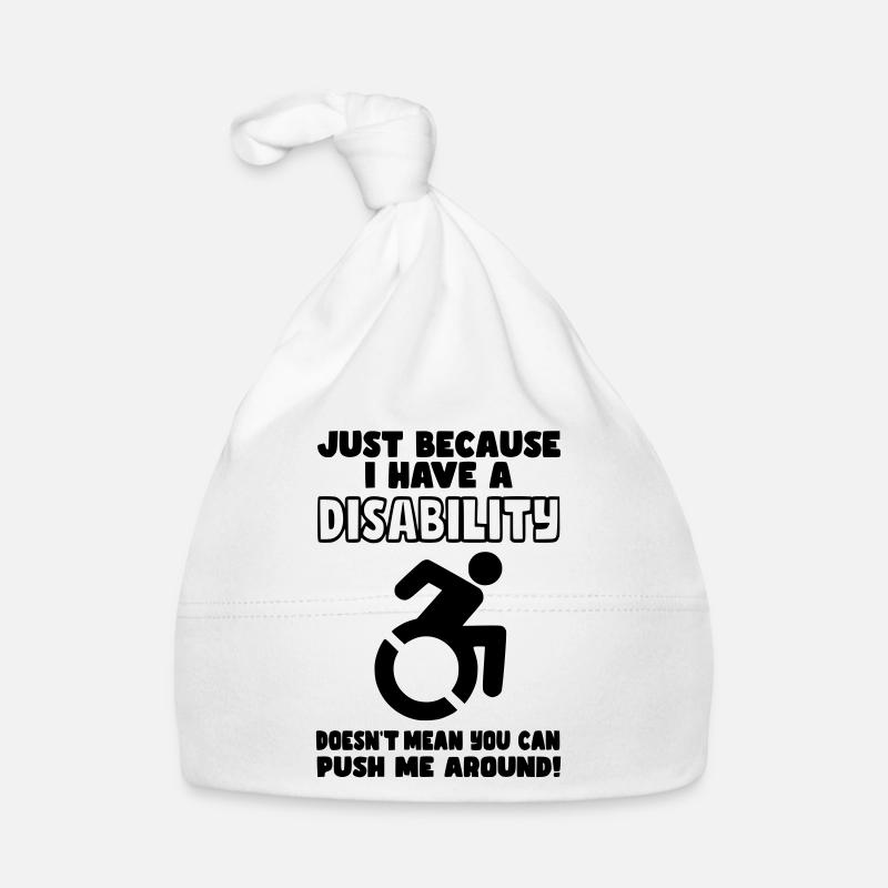 Even though I have a disability, wheelchair does not push* Organic Baby Cap