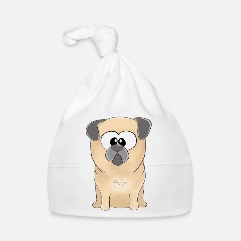 Mops Merlin Baby Bio-Mütze