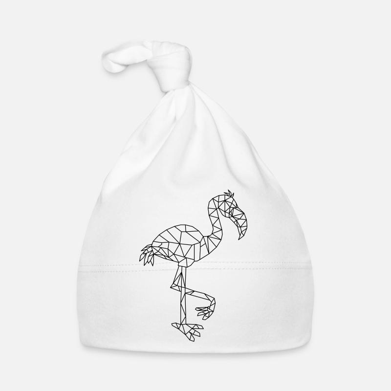 Flamingo geometrisch Baby Bio-Mütze