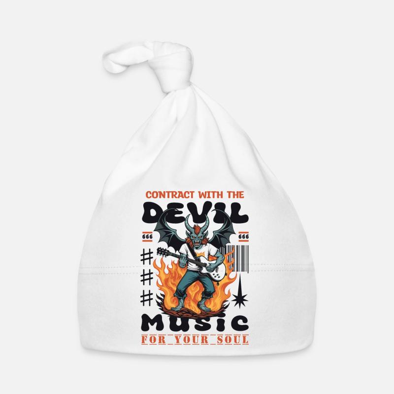 Devil Rock Music Organic Baby Cap