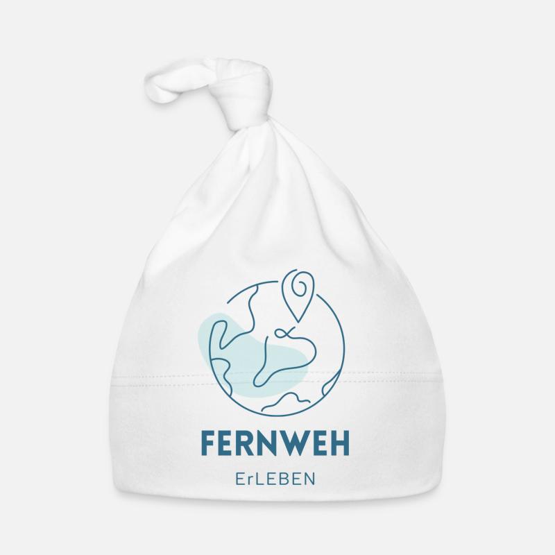 Expérience Wanderlust - Voyage - Avion - Bonnet bio Bébé - blanc