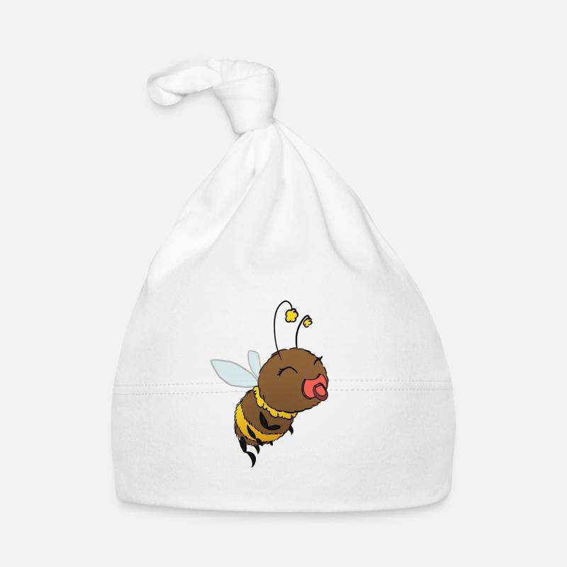 Cute Bumblebee Pacifier Organic Baby Cap