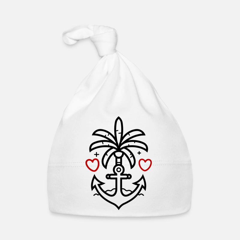 Ancré - Bonnet bio Bébé - blanc