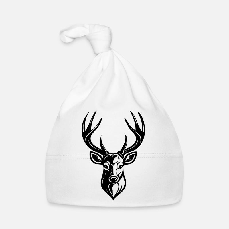 DEER HEAD Organic Baby Cap