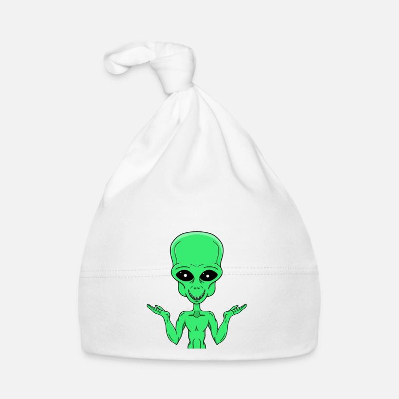 Un extraterrestre vert dans le doute Bonnet bio Bébé