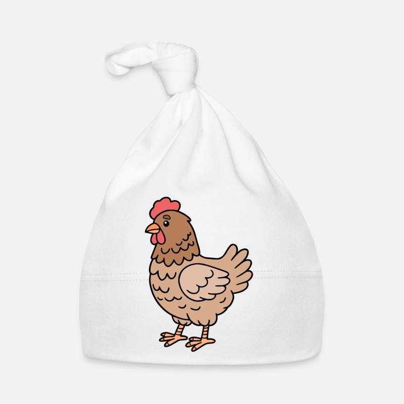 Chicken Chickens Organic Baby Cap