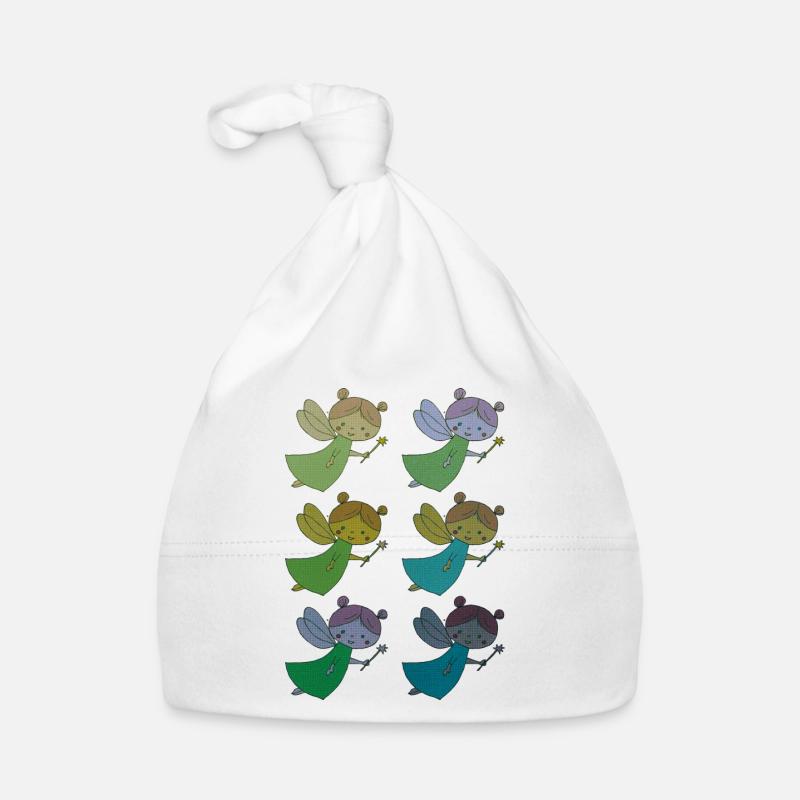 Fee 6fold multicoloured Organic Baby Cap