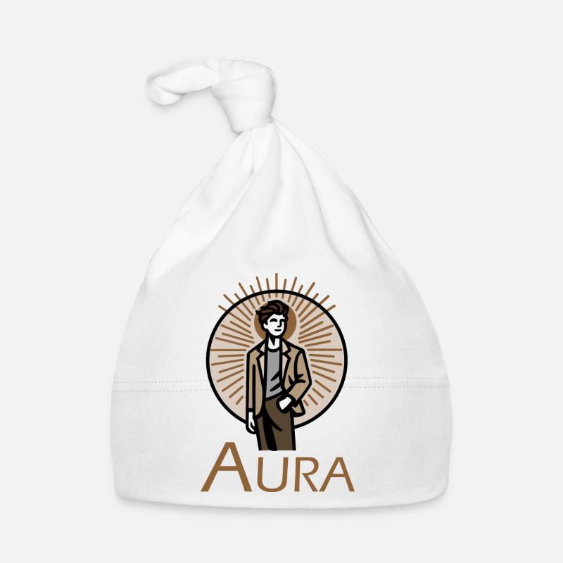 Design « Éclat brun » Bonnet bio Bébé