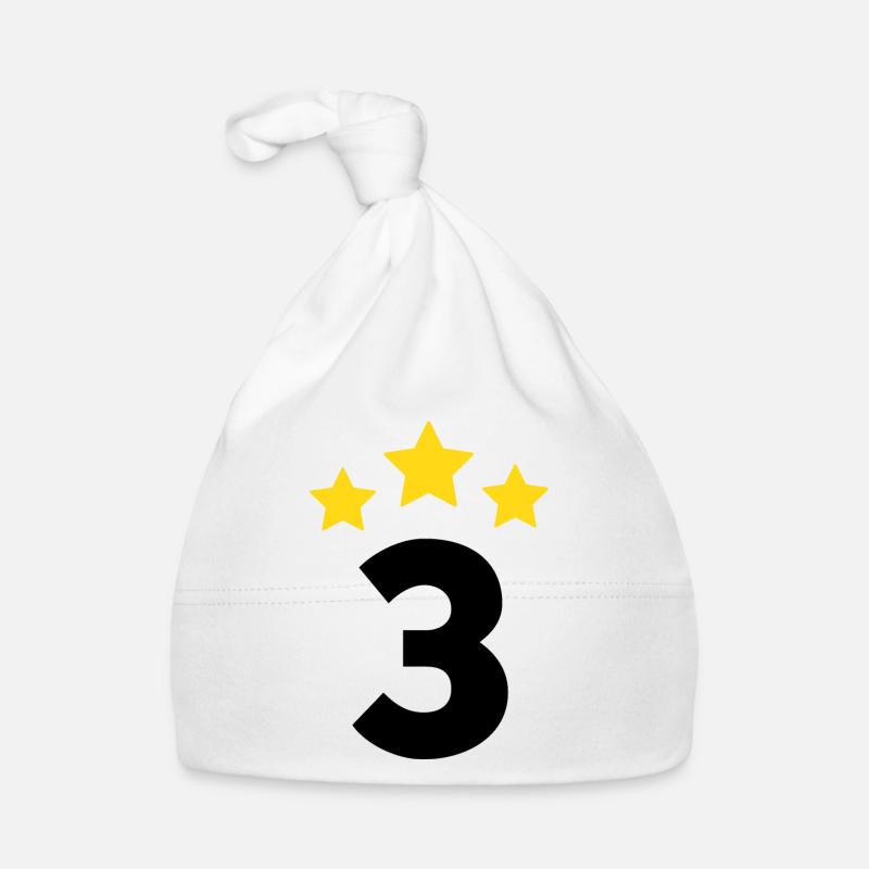 3 ans étoile - cadeau de 3e anniversaire Bonnet bio Bébé
